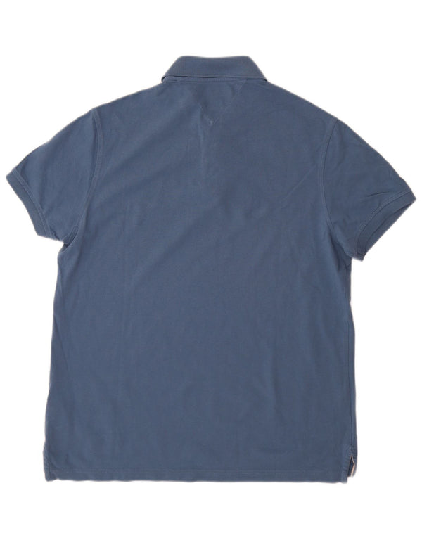 TOMMY HILFIGER Polo da uomo vestibilità regolare piccola in cotone blu