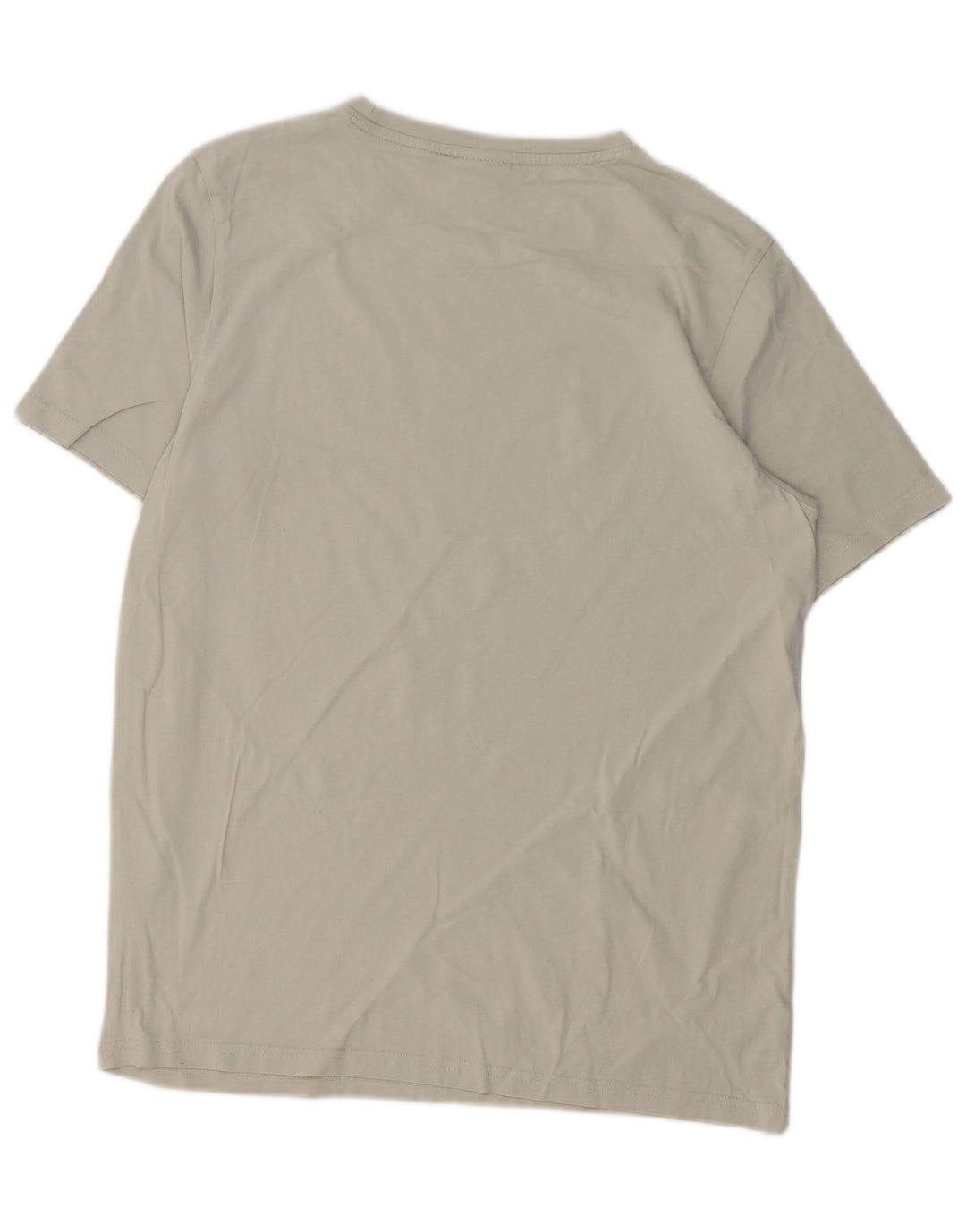 T-shirt grafica da uomo Bear in cotone grigio medio