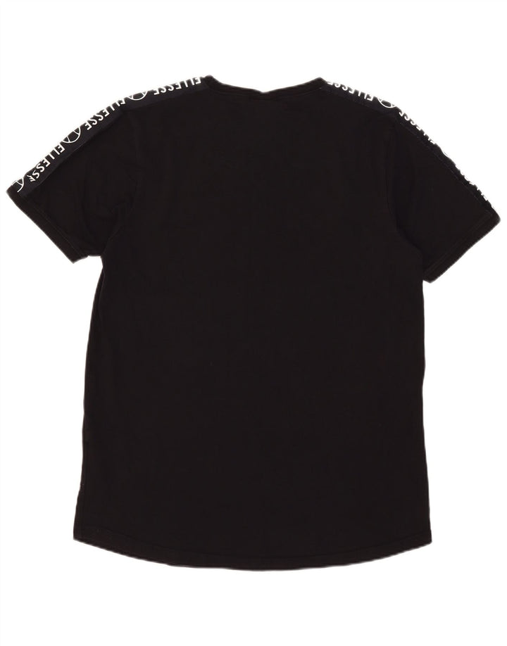 T-shirt grafica da uomo Ellesse Top grande nera