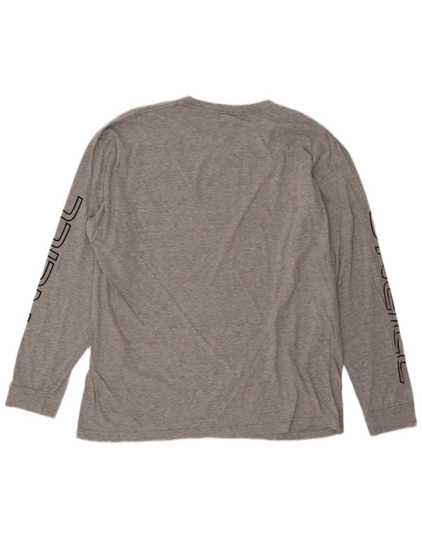 Top grafico da uomo O'Neill manica lunga 2XL cotone grigio