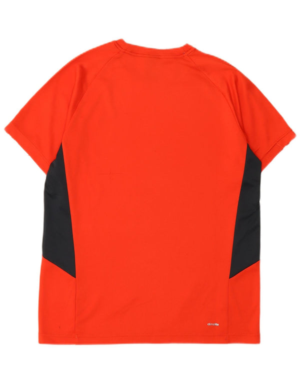 Maglietta Adidas Climalite da ragazzo, 15-16 anni, colore rosso