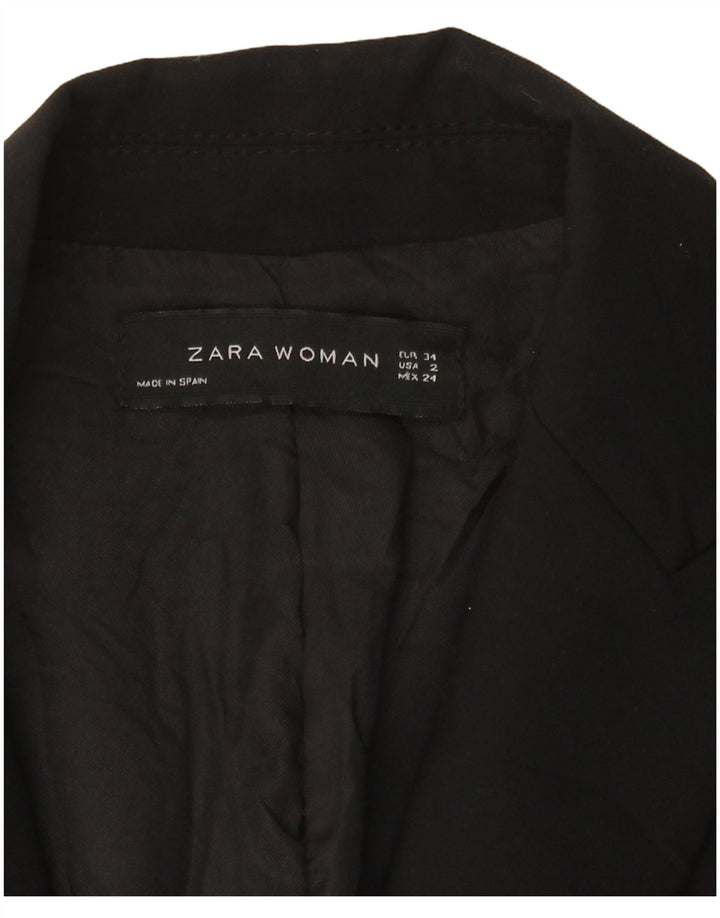Giacca blazer a 1 bottone da donna Zara EU 34 2XS nera