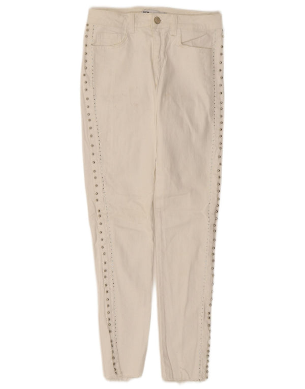 Jeans skinny da donna Zara EU 34 2XS W24 L27 Cotone bianco