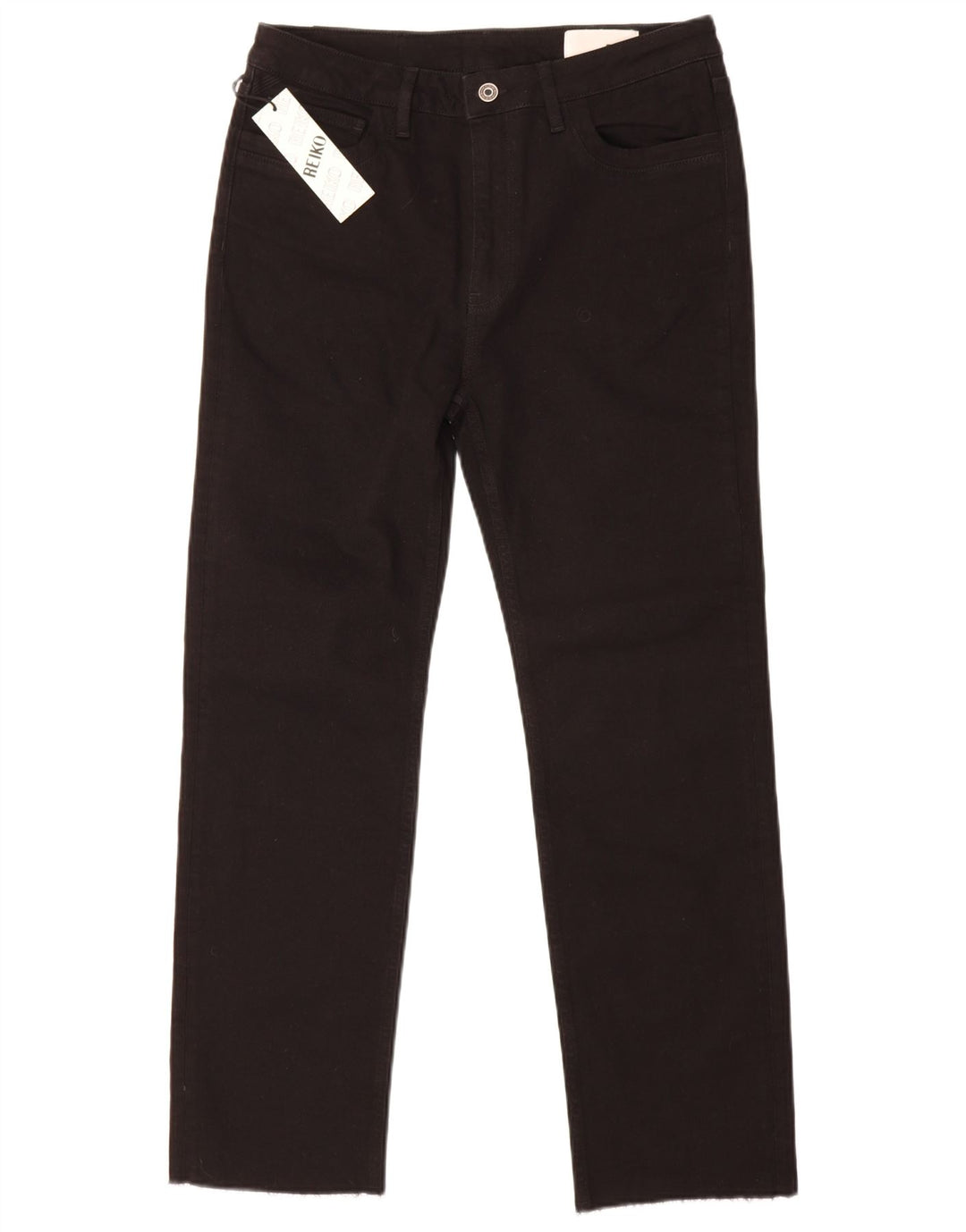 Jeans dritti da donna Reiko W30 L29 cotone nero
