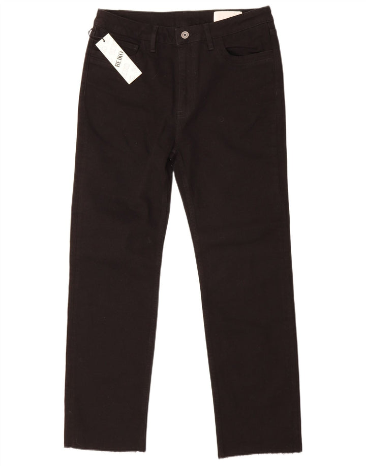 Jeans dritti da donna Reiko W30 L29 cotone nero