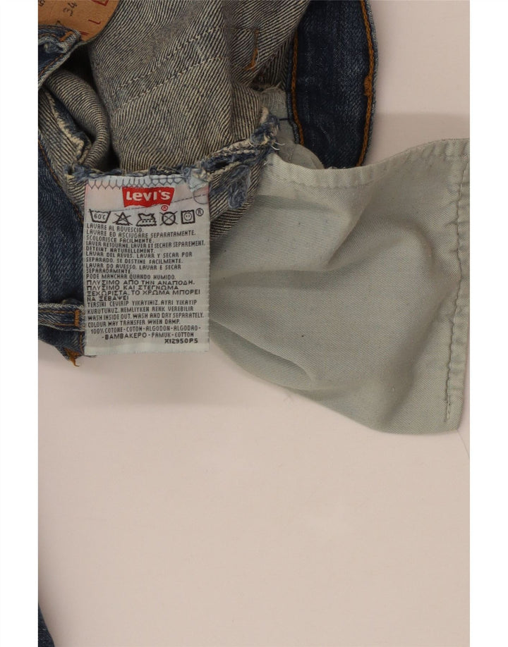 LEVI'S Jeans dritti 501 da donna W37 L34 cotone blu