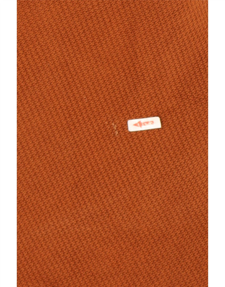 Maglione maglione girocollo da uomo Zara grande in cotone marrone