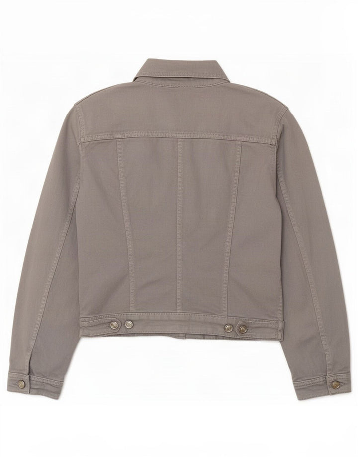 Giacca di jeans corta da donna Trussardi Jeans UK 12 Grigio medio