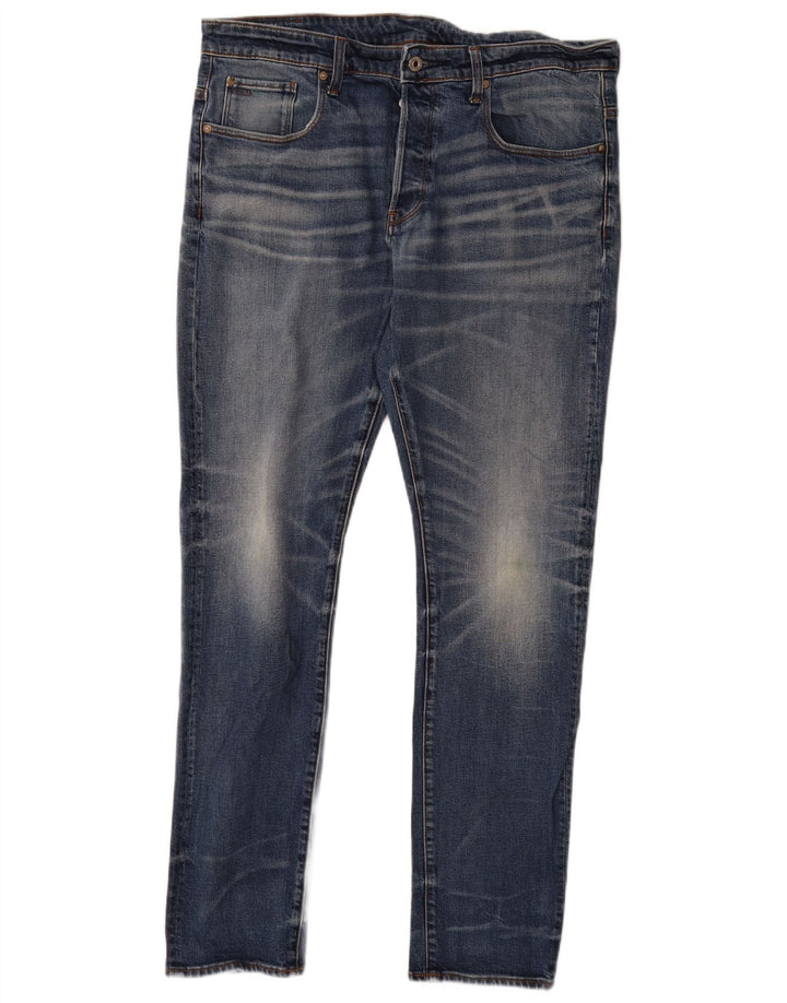 Jeans G-STAR da uomo 3301 affusolati W36 L34 Blu