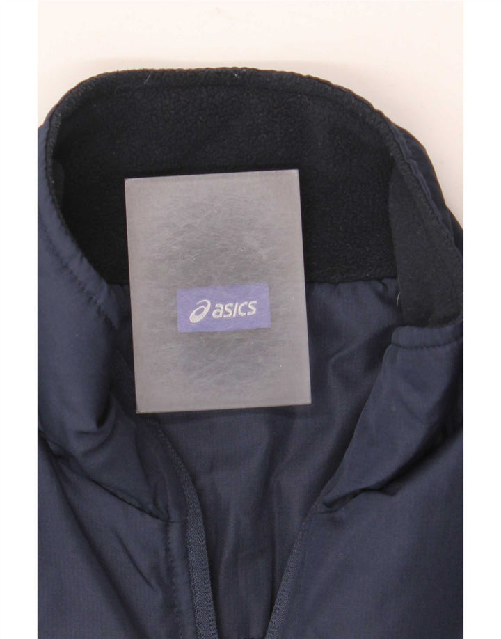 Giacca imbottita da uomo Asics UK 34 XS Blu navy in poliestere color block