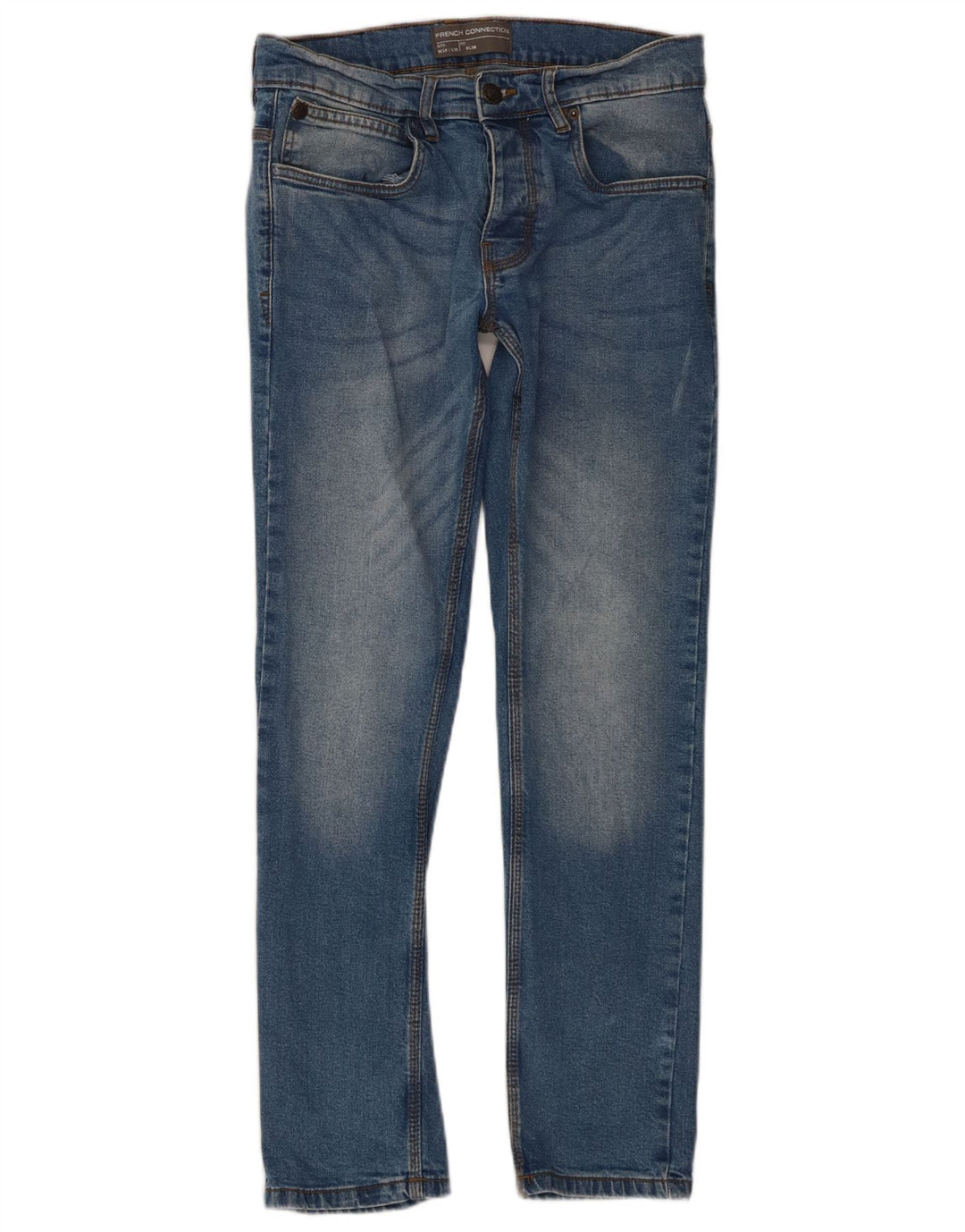 Jeans slim da uomo French Connection W30 L30 cotone blu
