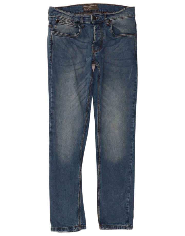 Jeans slim da uomo French Connection W30 L30 cotone blu