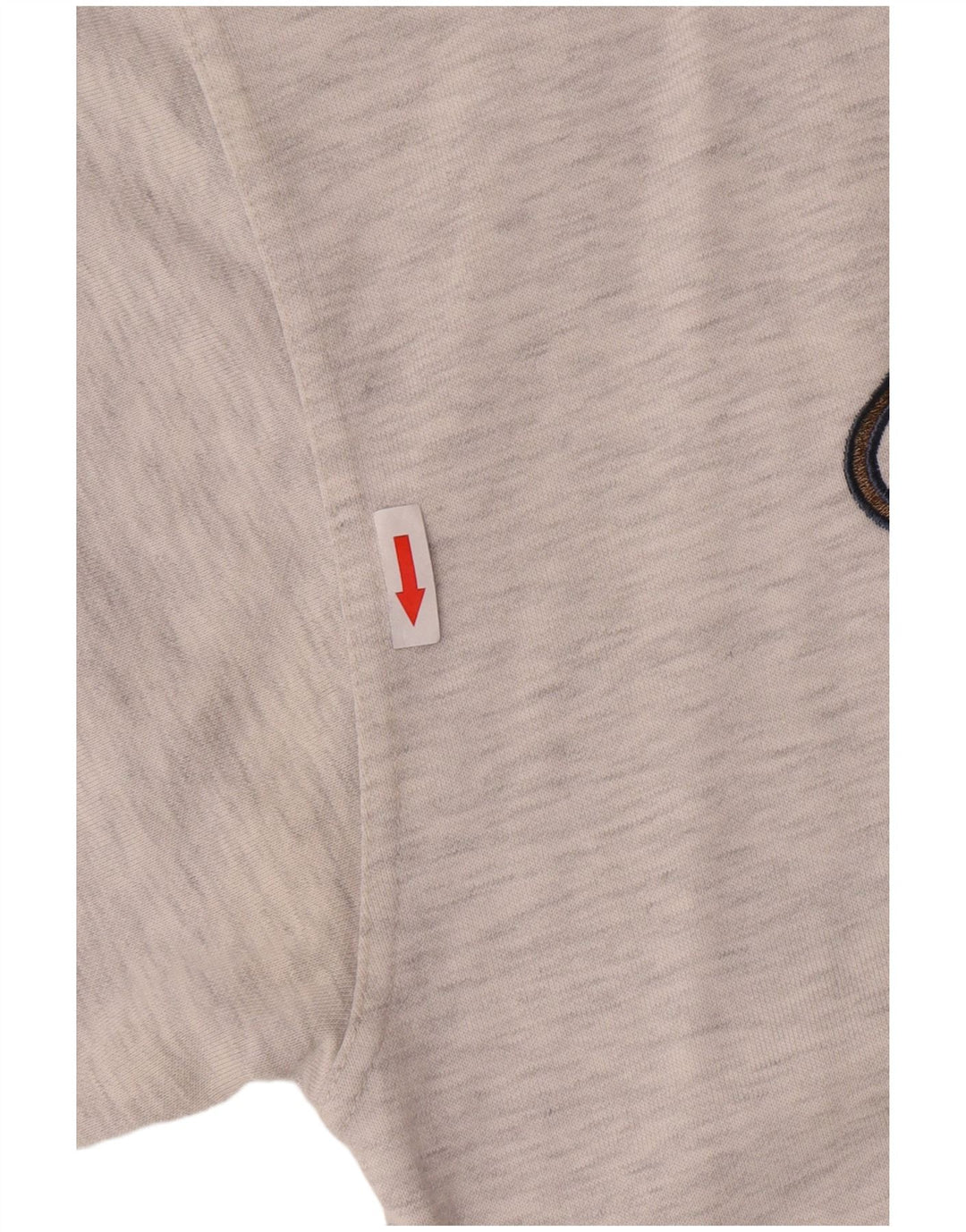Felpa grafica da uomo Champion, maglione grande, cotone chiazzato grigio