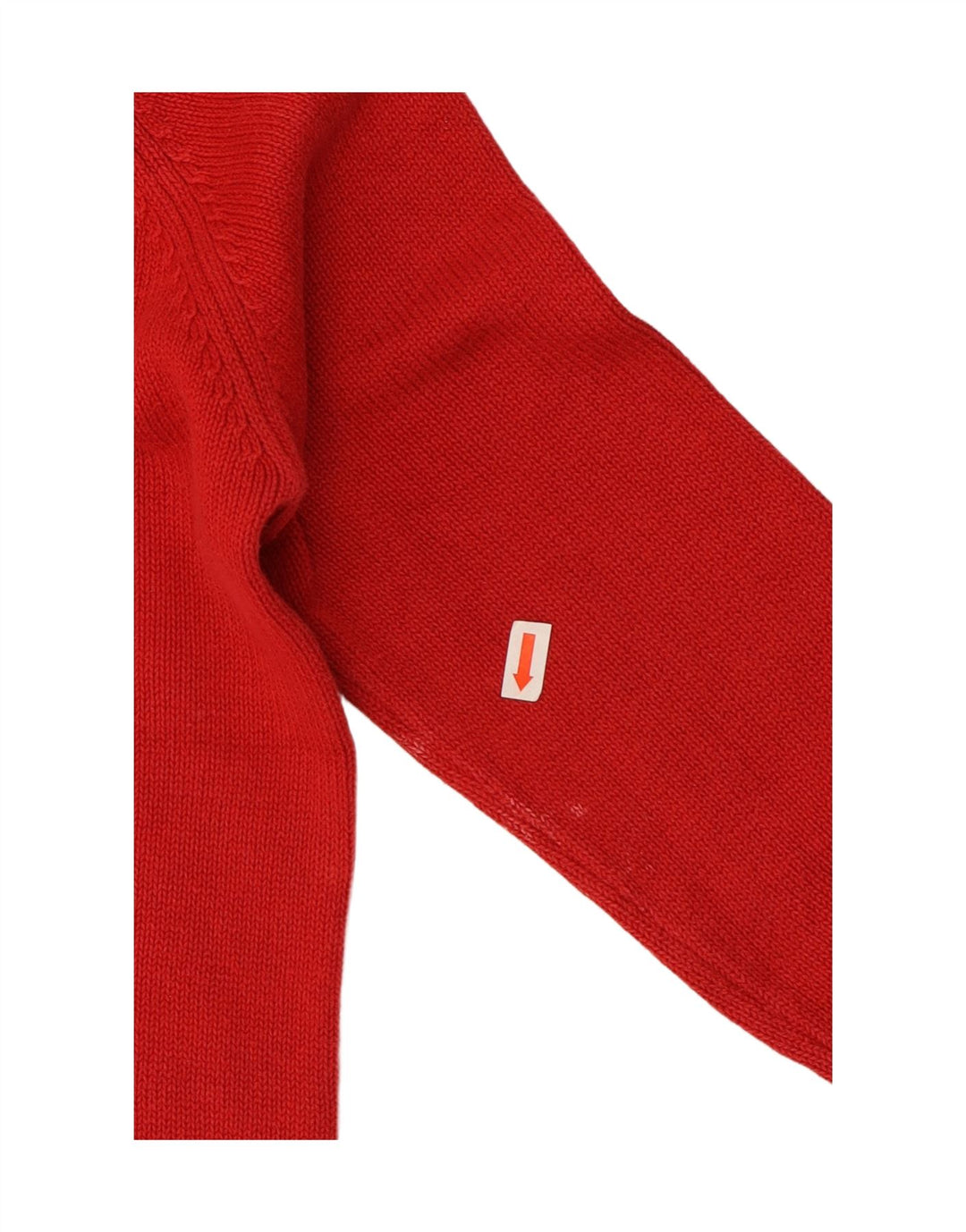 Maglione maglione a collo alto da donna Zara UK 14 cotone rosso medio