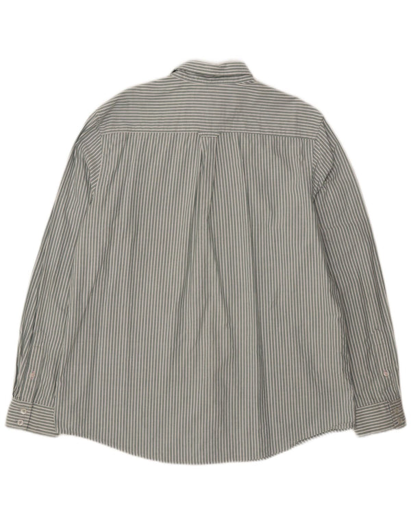 Crew Clothing Camicia da uomo dalla vestibilità classica, grande cotone gessato verde