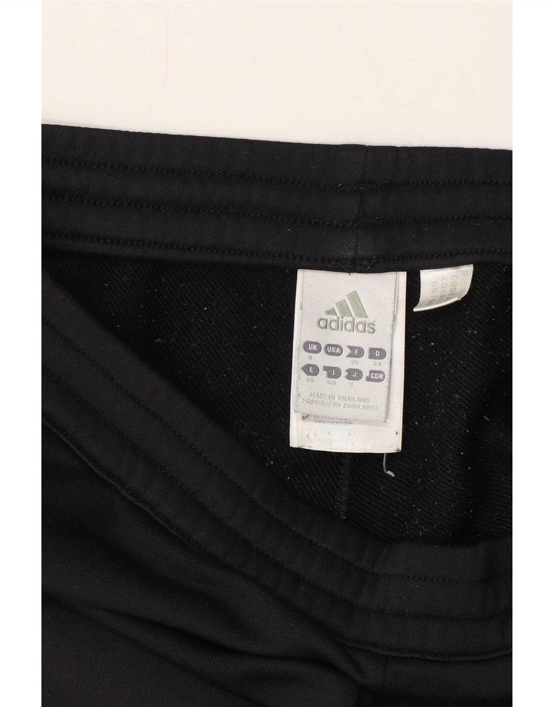 Pantaloni della tuta da donna Adidas UK 8 Small Poliestere nero