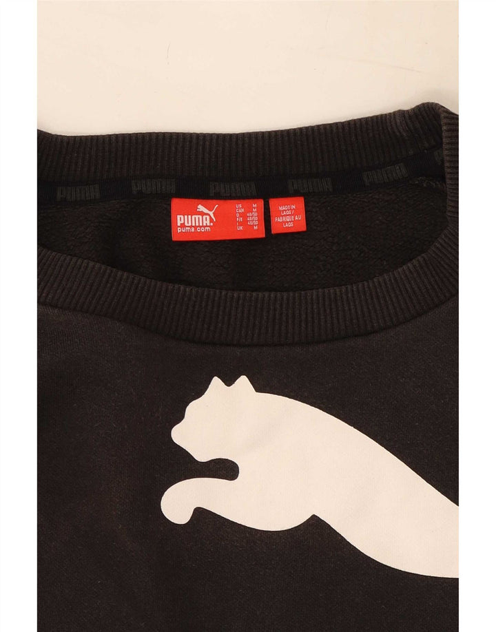 Felpa grafica da uomo Puma Felpa media nera