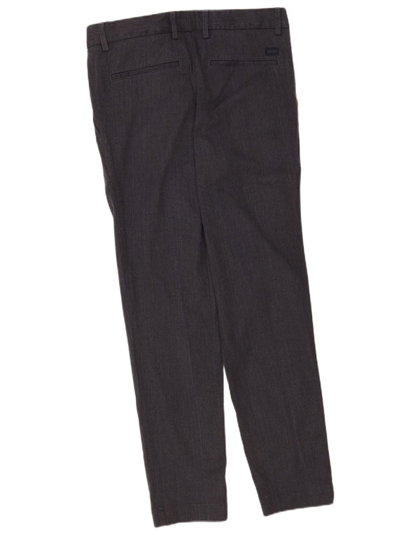 Hugo Boss Mens Kane Regular Fit Chino Trousers W30 L32 Grey Polyester