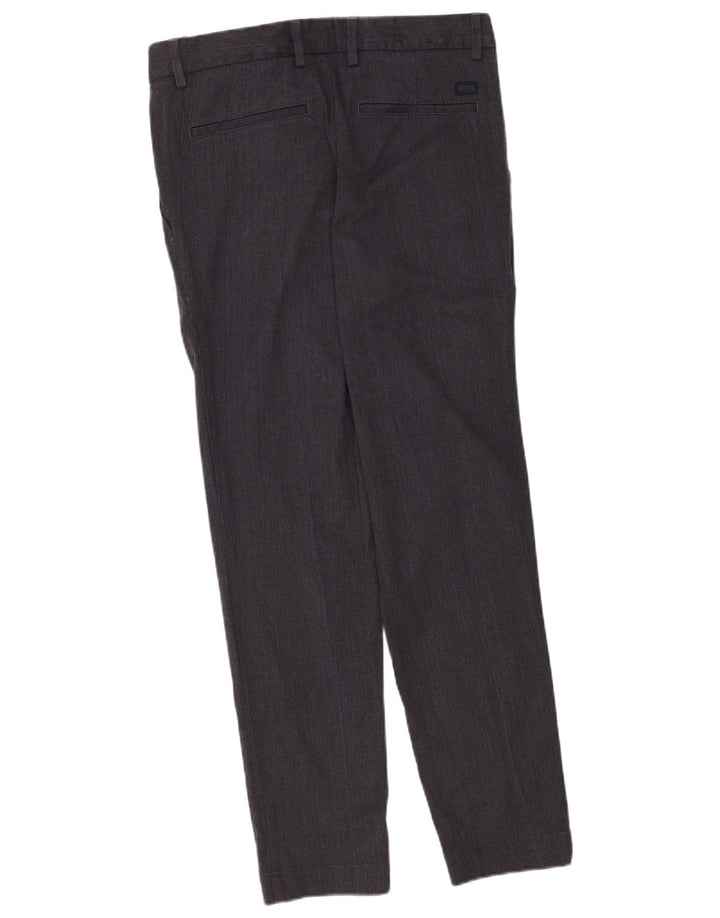 Pantaloni chino vestibilità regolare Kane da uomo Hugo Boss W30 L32 poliestere grigio