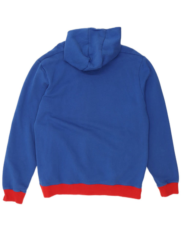 Felpa con cappuccio grafica da uomo G-STAR 2XL in cotone color block blu