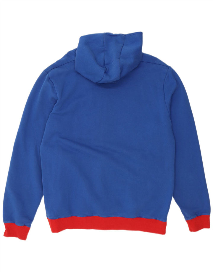 Felpa con cappuccio grafica da uomo G-STAR 2XL in cotone color block blu