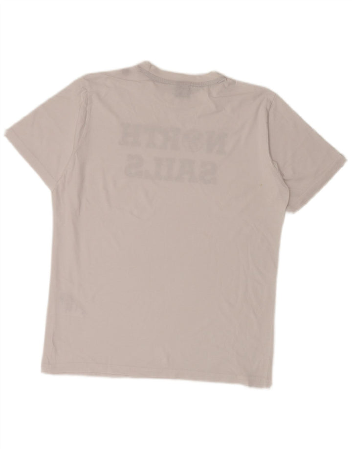 T-shirt grafica da uomo North Sails Top Small in cotone bianco