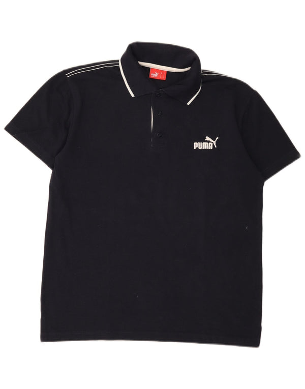 Polo da uomo Puma Small nera in poliestere