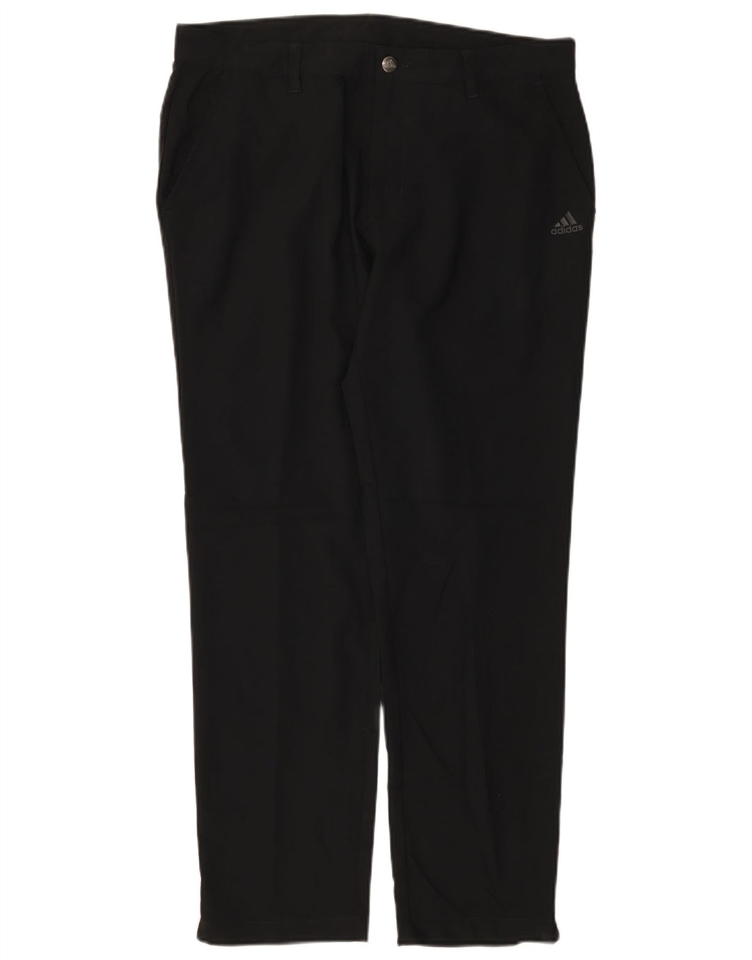 Pantaloni chino dritti da uomo Adidas W34 L30 poliestere nero