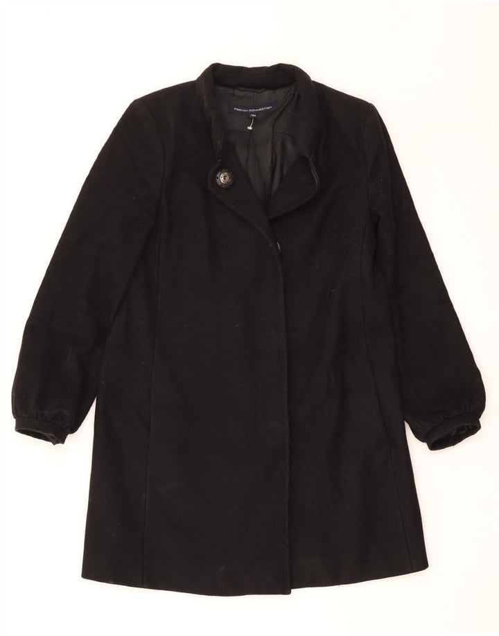 Cappotto oversize da donna French Connection UK 8 piccolo in lana vergine nera