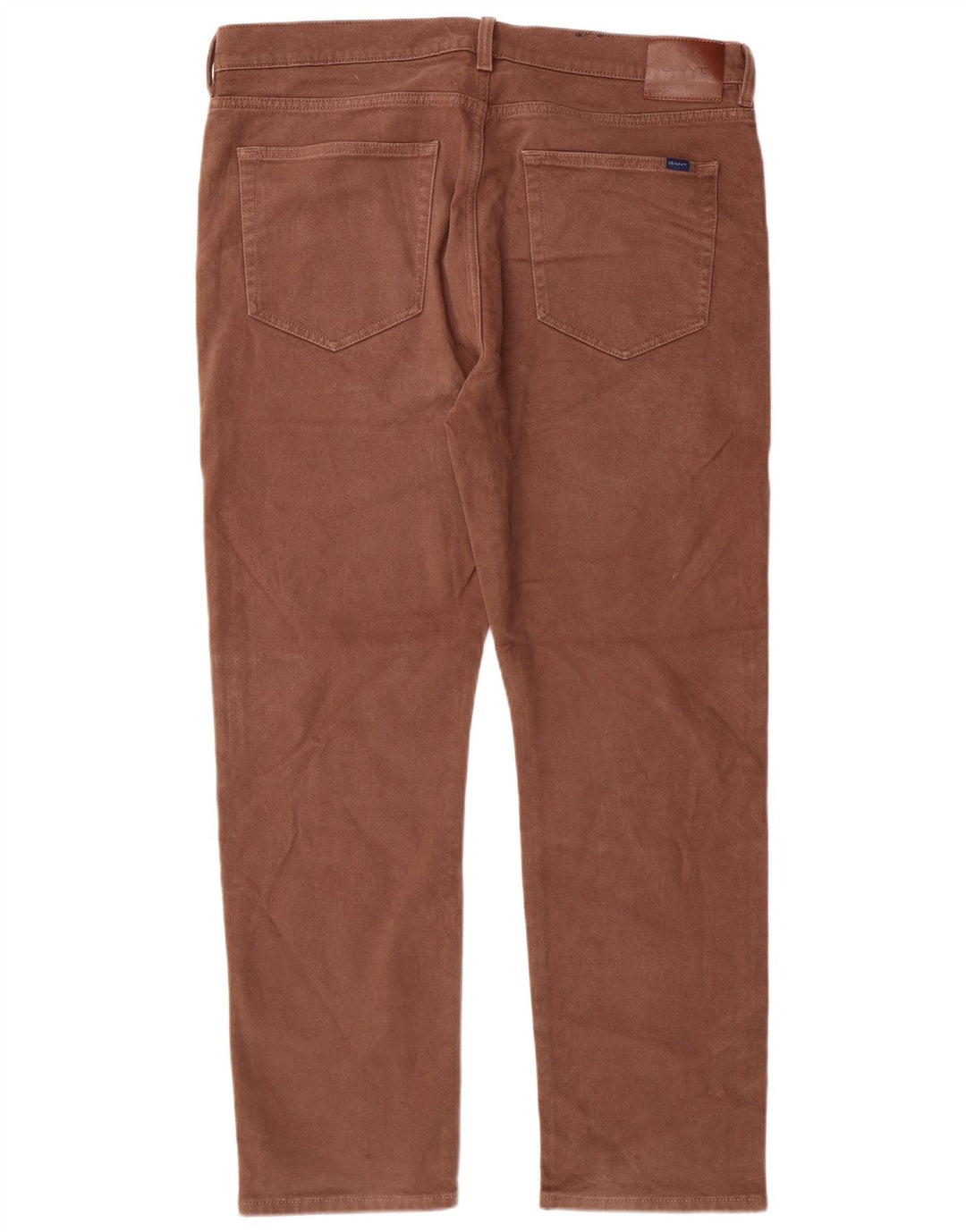 Pantaloni casual dritti da uomo GANT W38 L30 in cotone marrone