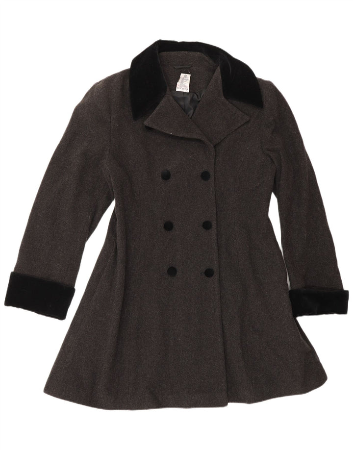 CLOCK HOUSE Cappotto doppiopetto da donna EU 38 Lana grigio medio