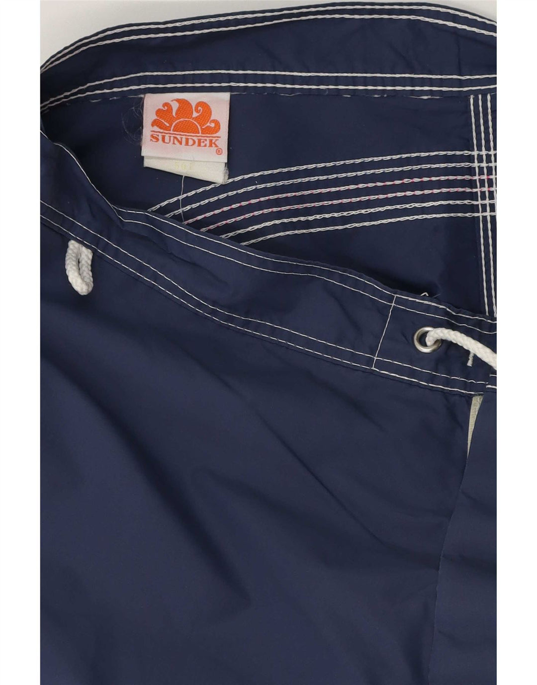 Pantaloncini da bagno da uomo Sundek medio in nylon blu navy