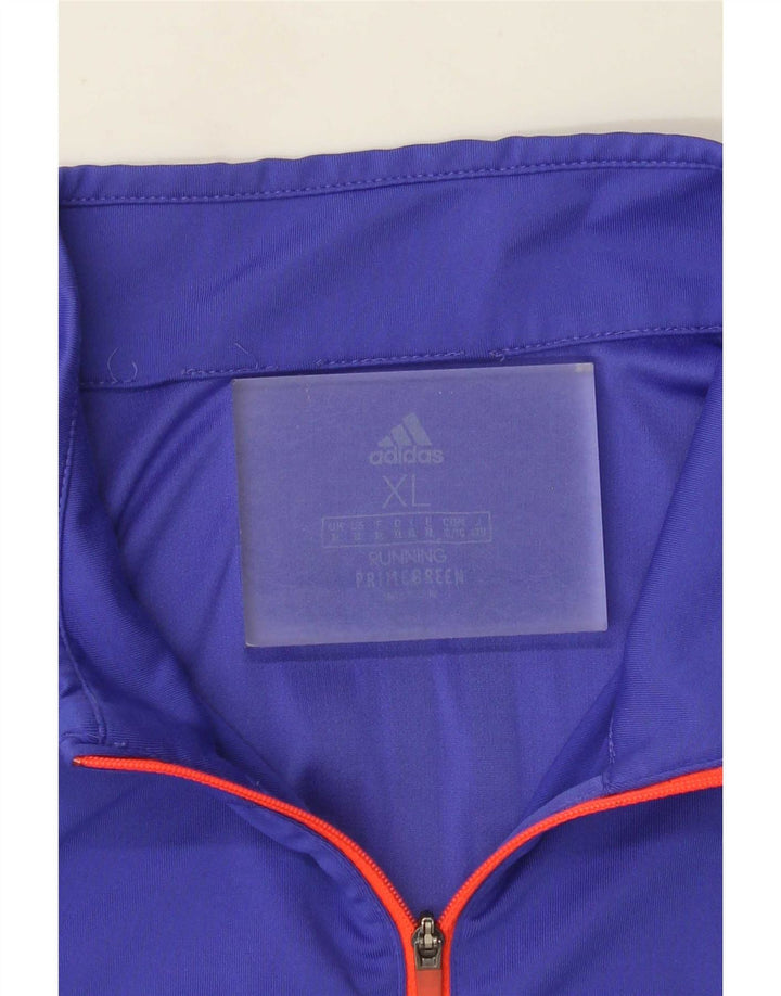 Adidas Uomo Aeroready Zip Collo Pullover Tuta Top XL Viola