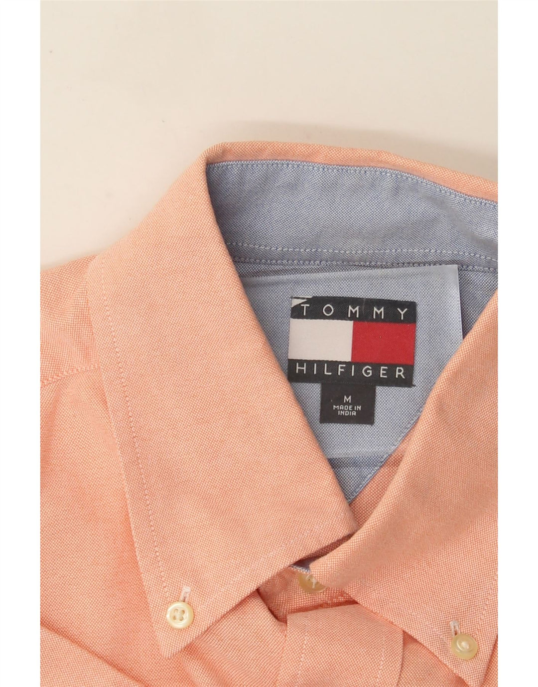 Camicia a maniche corte da uomo Tommy Hilfiger arancione medio