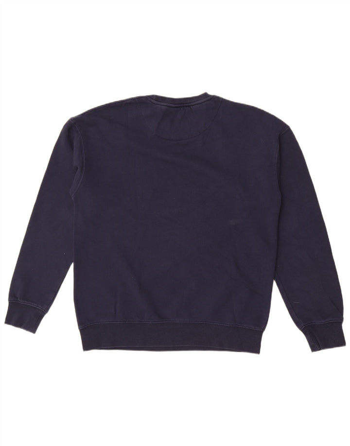Jack & Jones Felpa con grafica da uomo Maglione medio in cotone blu navy