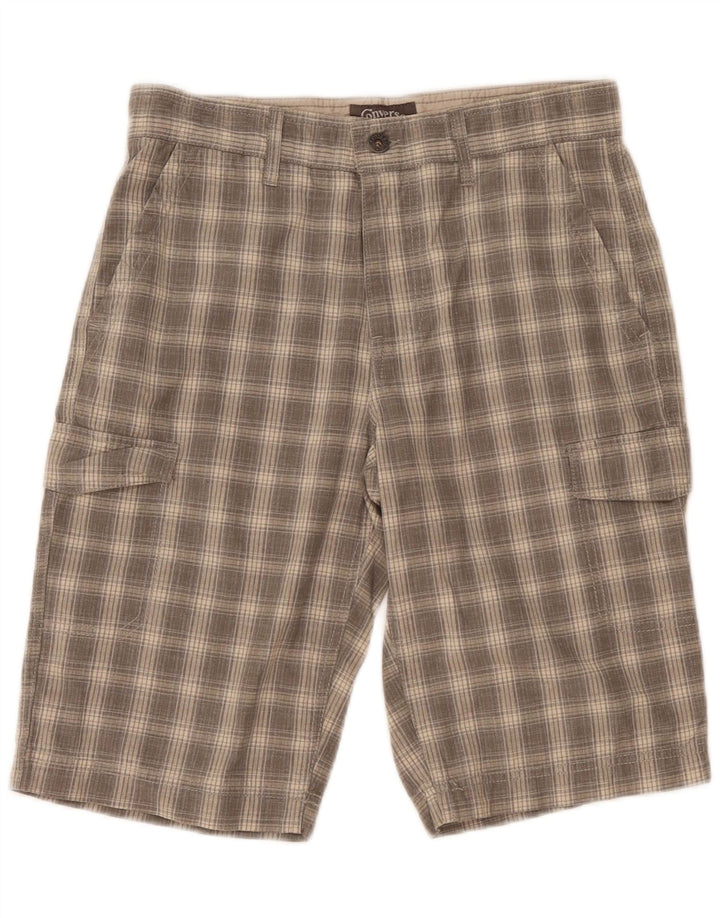 Pantaloncini cargo da uomo Converse W30 grigio medio a quadri