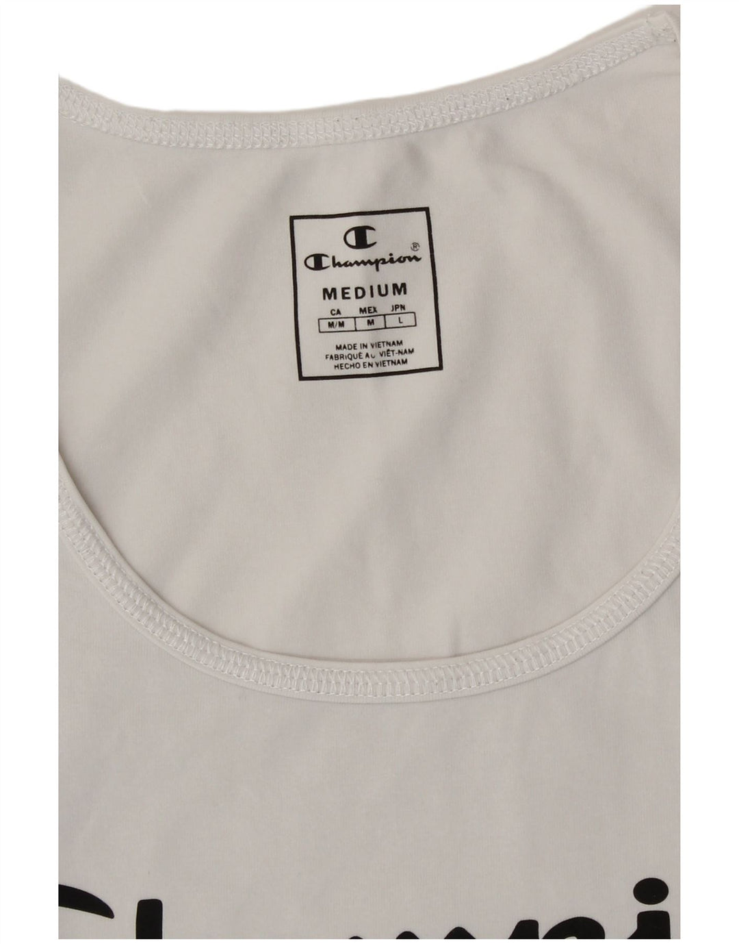 T-shirt grafica da donna Champion Top UK 12 Medium White