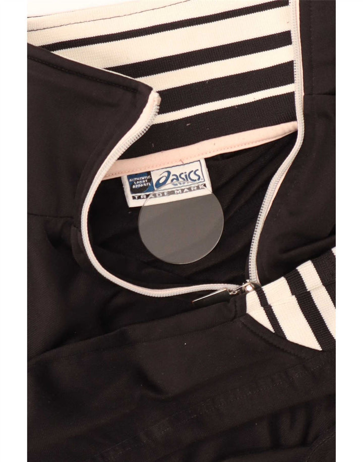 Giacca da tuta da donna Asics UK 10 Small Black Colourblock