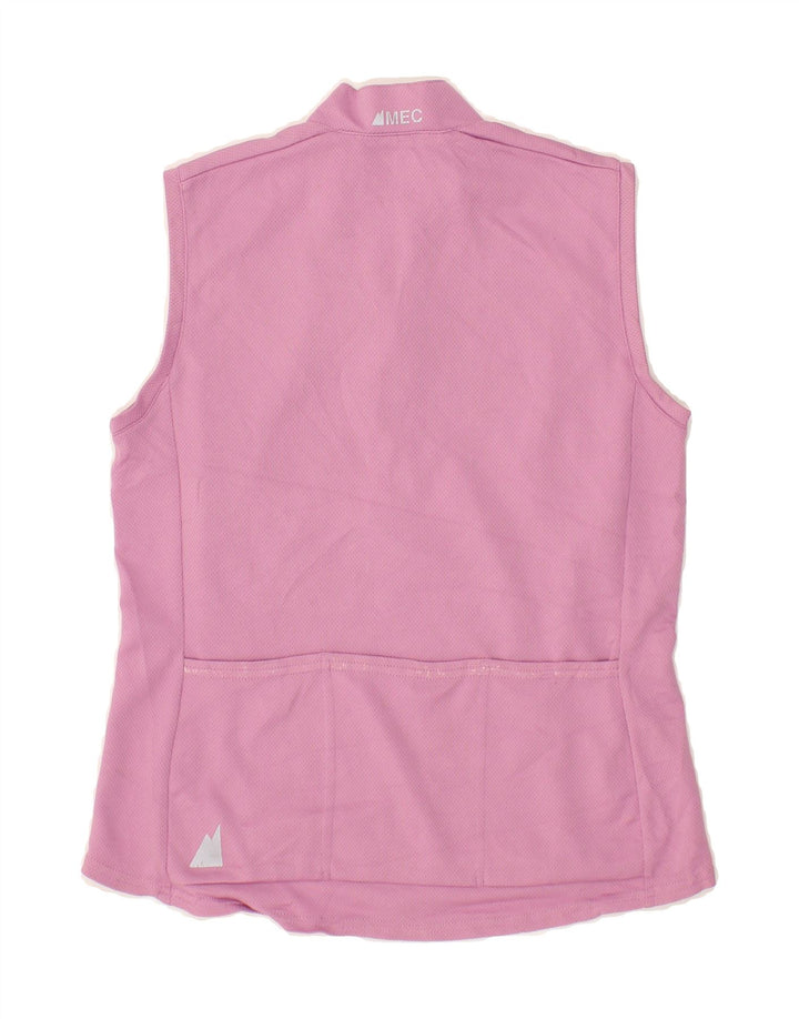 MOUNTAIN EQUIPMENT Womens Zip Neck Vest Top UK 12 Medium Purple Polyester Vintage Mountain Equipment and Second-Hand Mountain Equipment from Messina Hembry 