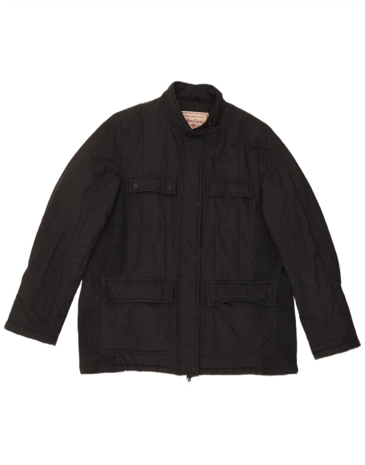 Giacca imbottita da uomo Marlboro Classics UK 40 grande nera