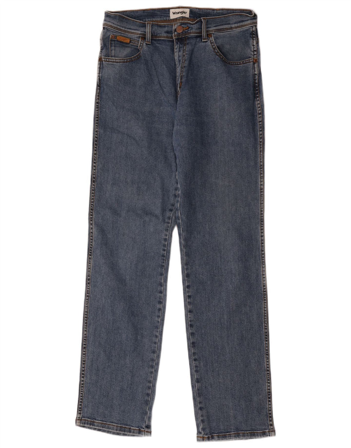 Jeans dritti da uomo Wrangler Texas W32 L34 cotone blu