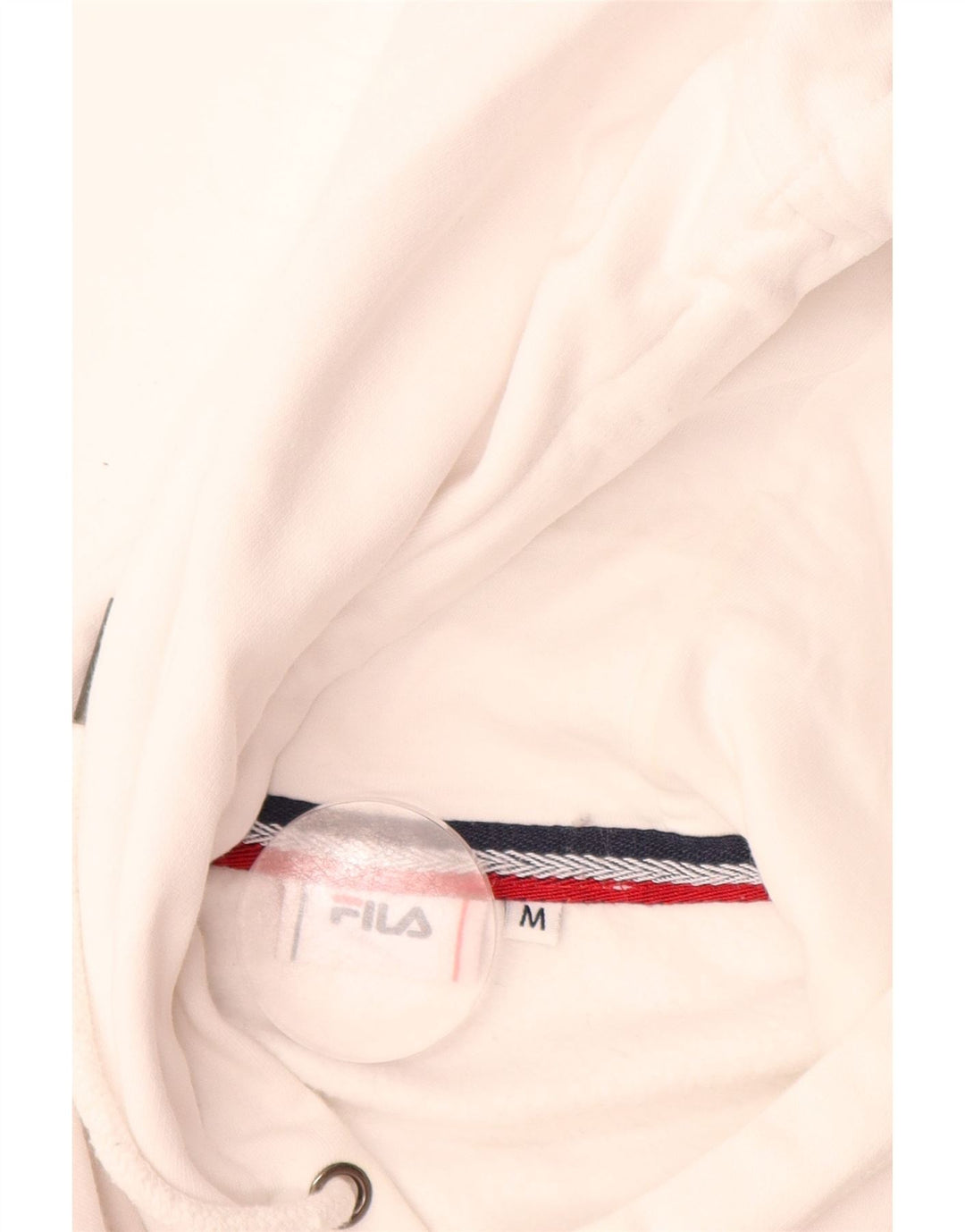 Felpa con cappuccio grafica da uomo Fila, colore bianco medio