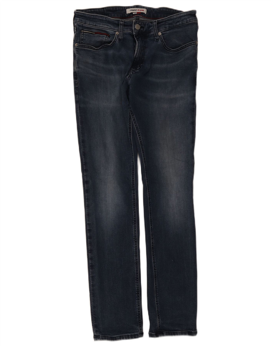 Jeans slim da uomo Tommy Hilfiger W32 L32 cotone blu navy