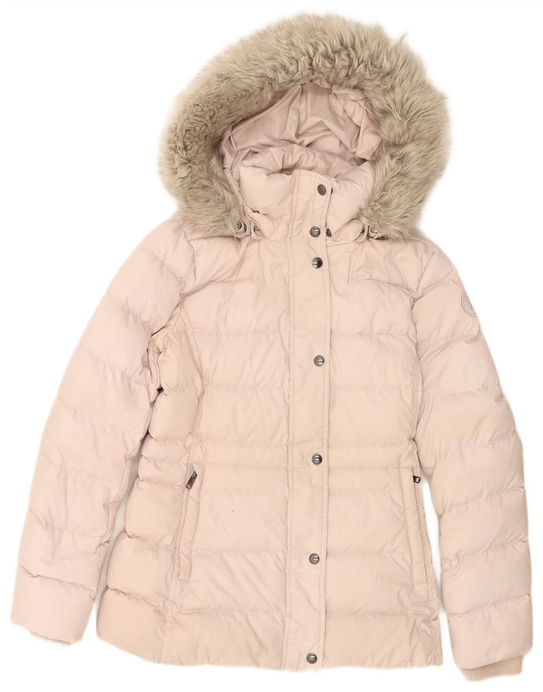 Giacca imbottita con cappuccio da donna Tommy Hilfiger UK 6 XS poliestere rosa
