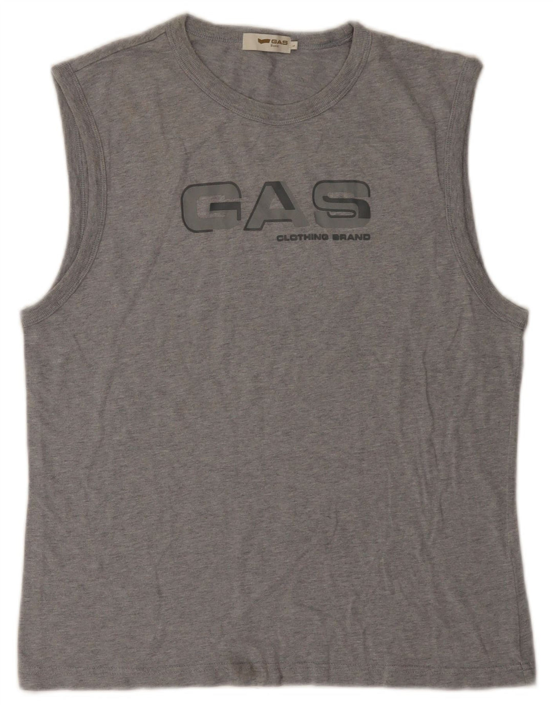 Canotta grafica da donna Gas UK 14 grande cotone grigio