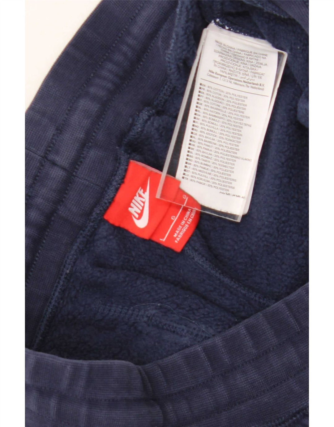 Pantaloni da tuta da uomo Nike Joggers grandi in cotone blu navy