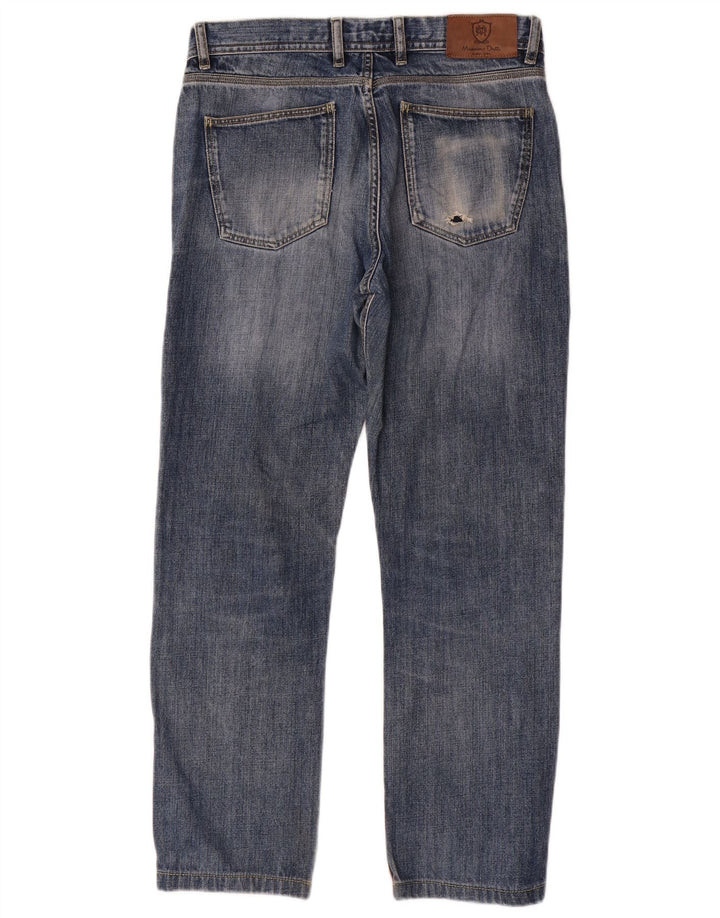 Jeans dritti da uomo Massimo Dutti EU 40 Medio W31 L28 Blu