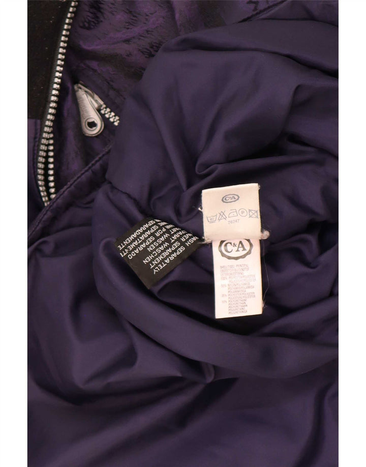 Giacca anorak oversize con cappuccio da donna Rodeo UK 16 grande poliestere viola