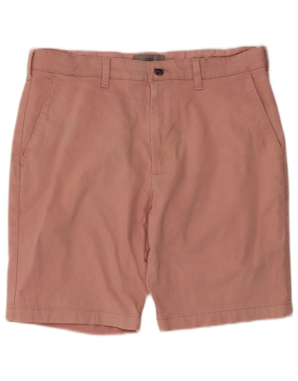 Pantaloncini chino da uomo Marks & Spencer W32 cotone rosa medio