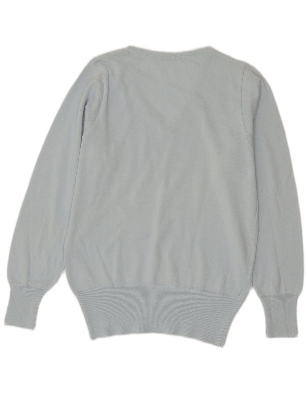 Maglione da donna con scollo a V Lacoste taglia 42 grande cotone blu